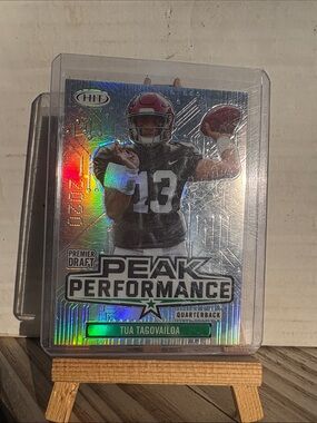 NFL Peak Performance Holographic Football Card - Green, Red, Black, White